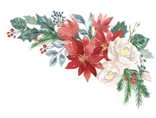 Winter Watercolor Bouquet