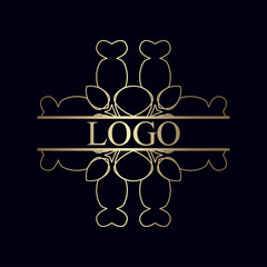 Vintage ornamental logo