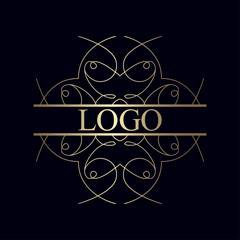 Vintage ornamental logo