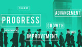 Fototapeta  - Progress Development Innovation Improvment Concept