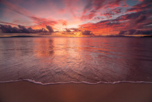 Sunset On Maui At The Beach