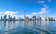 Skyline of Toronto with CN tower Ontario Canada 