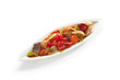 Fried Fish with Vegetables in Sweet and Sour Sauce Top View