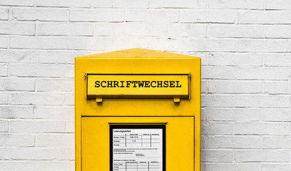 Poster - Schriftwechsel Briefkasten