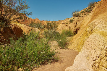 Wall Mural - Fairy Tale Canyon, Kyrgyzstan.