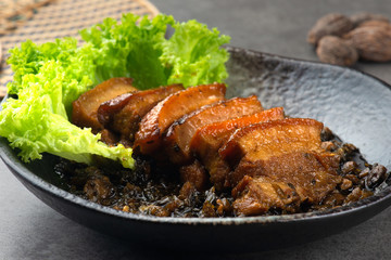 Wall Mural - steamed pork with preserved mustard