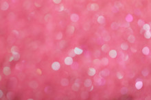 Blurred View Of Shiny Pink Sequins