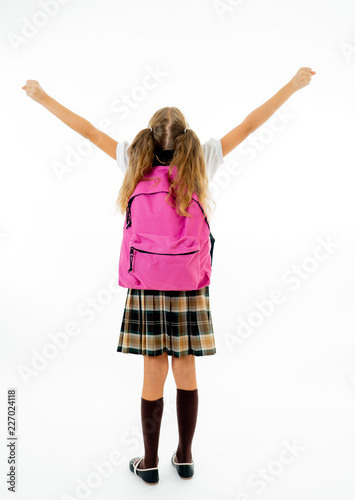Sweet Schoolgirl Carrying A Big Backpack Happy To Go To School Stock Photo Adobe Stock Sweet Schoolgirl Carrying A Big Backpack Happy To Go To School Stock Photo Adobe Stock