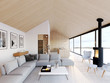 © 2mmedia - new modern scandinavian loft apartment. 3d rendering