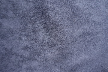 soft blue artificial suede fabric surface from above