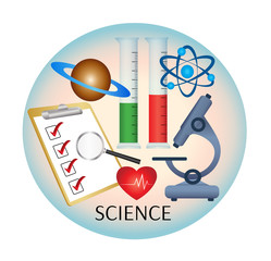 Wall Mural - Science education icon