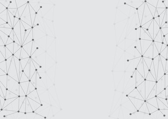 Wall Mural - Polygonal connection abstract background