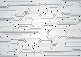 Wall Mural - Abstract background technology with dots and lines. Vector social network and connecting concept.