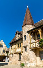 Sticker - Traditional french houses in Beaune, Burgundy