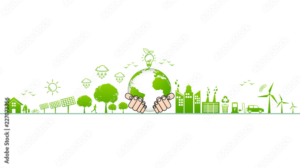 World environment and sustainable development and Ecology friendly ...
