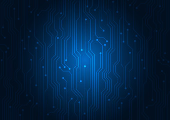 Wall Mural - Abstract background blue color technology concept. Vector illustration dots and lines social network and connecting.