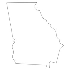 georgia - map state of usa
