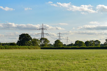 Electricity Transmission Pylons In Burbage, Hinckley, Leicestershire