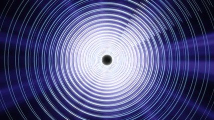 Poster - Rotation Glow And Shine Gear Circle Moving Forward To Tunnel Concept