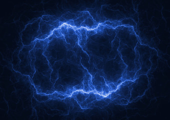 blue lightning, abstract plasma background