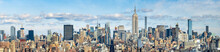 New York Skyline Panorama Mit Empire State Building, USA