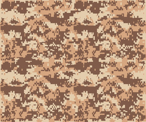 Wall Mural - texture military camouflage repeats seamless army brown sandy