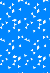 Poster - Abstract seamless pattern of triangles. Geometric texture. Pattern for bright youth clothes.