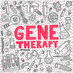 Gene therapy lettering