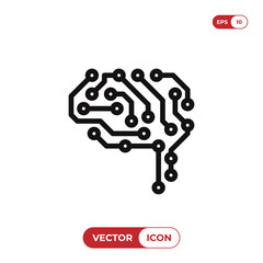 Fototapete - Circuit vector icon