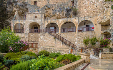 Wall Mural - Carved out enclosure at monastery Cyprus