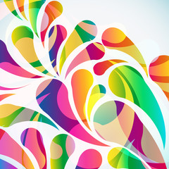 Wall Mural - abstract colorful arc-drop background. vector.
