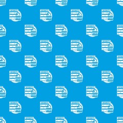 Poster - Lock data security pattern vector seamless blue repeat for any use