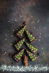 Canvas Print - Brownies Christmas Tree