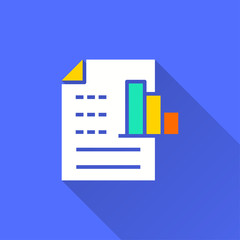 Poster - business report - vector icon for graphic and web design.