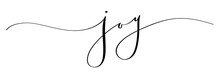 JOY Brush Calligraphy Banner