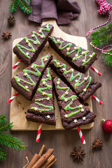 Canvas Print - Brownies Christmas Trees