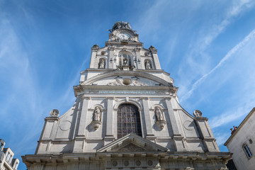 Wall Mural - Architecture detail of the Holy Cross Church of Nantes