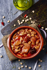 Poster - spanish callos, a typical stew with beef tripe