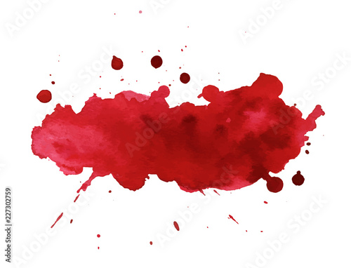 Fotomural Blood splatter painted art on white for halloween design
