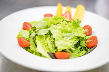 Wall Mural - Healthy, light salad with fruits