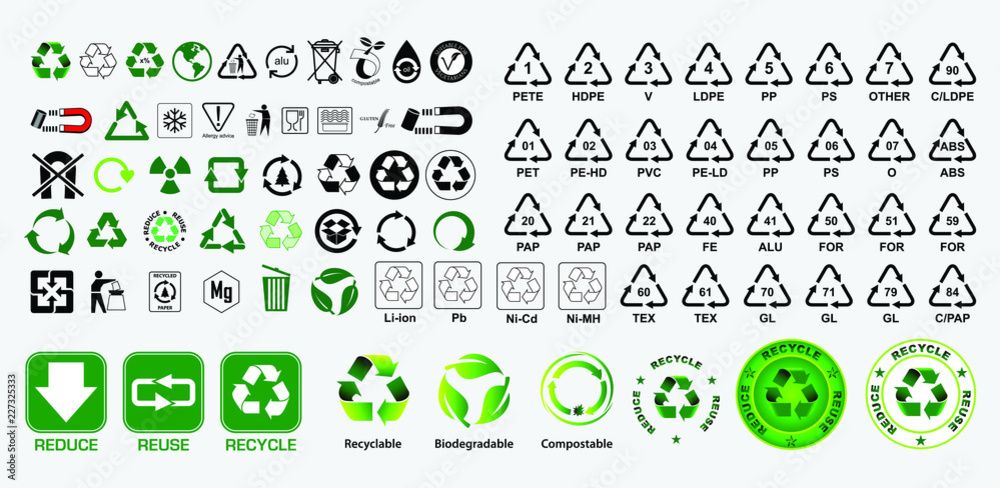 reduce reuse recycle concept. easy to modify - obrazy, fototapety, plakaty 