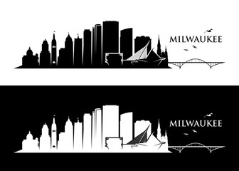 Wall Mural - Milwaukee skyline - Wisconsin