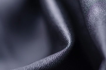 black leather fabric textile material texture macro blur background