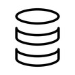 Database Computer Table Software Memory vector icon