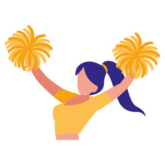 Wall Mural - avatar cheerleader icon