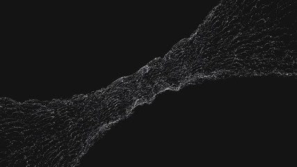 Wall Mural - animation of a wormhole in space.