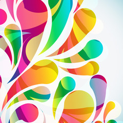 Wall Mural - abstract colorful arc-drop background. vector.