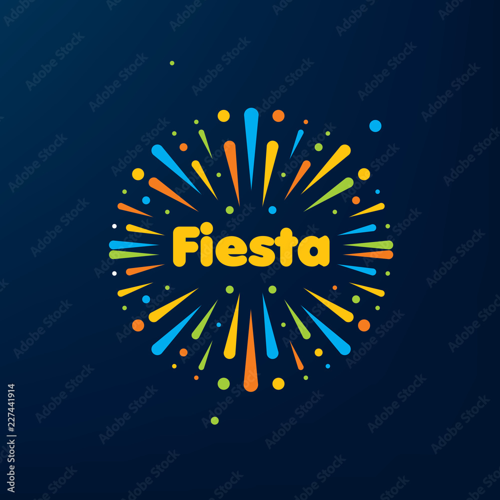 Abstract logo for the Fiesta. Vector illustration. Stock Vector | Adobe ...