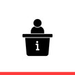 © Ferhad - Information desk vector icon