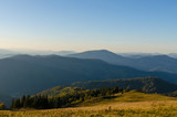 Fototapeta Na ścianę - Carpathian mountains in sunny day in the autumn season